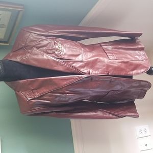 Vintage Etienne Aigner leather jacket size 12